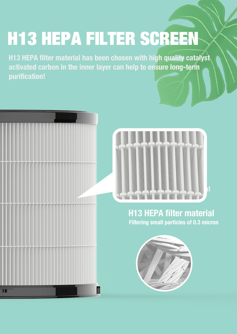 M&aacute;y lọc kh&ocirc;ng kh&iacute; để b&agrave;n Olansi A4 Pro (10)